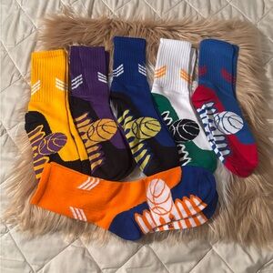 Vibrant Athletic Socks Set - Multicolor 6 Pairs.